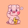 Ảnh avatar heo dễ thương cho fan yêu động vật và thú cưng