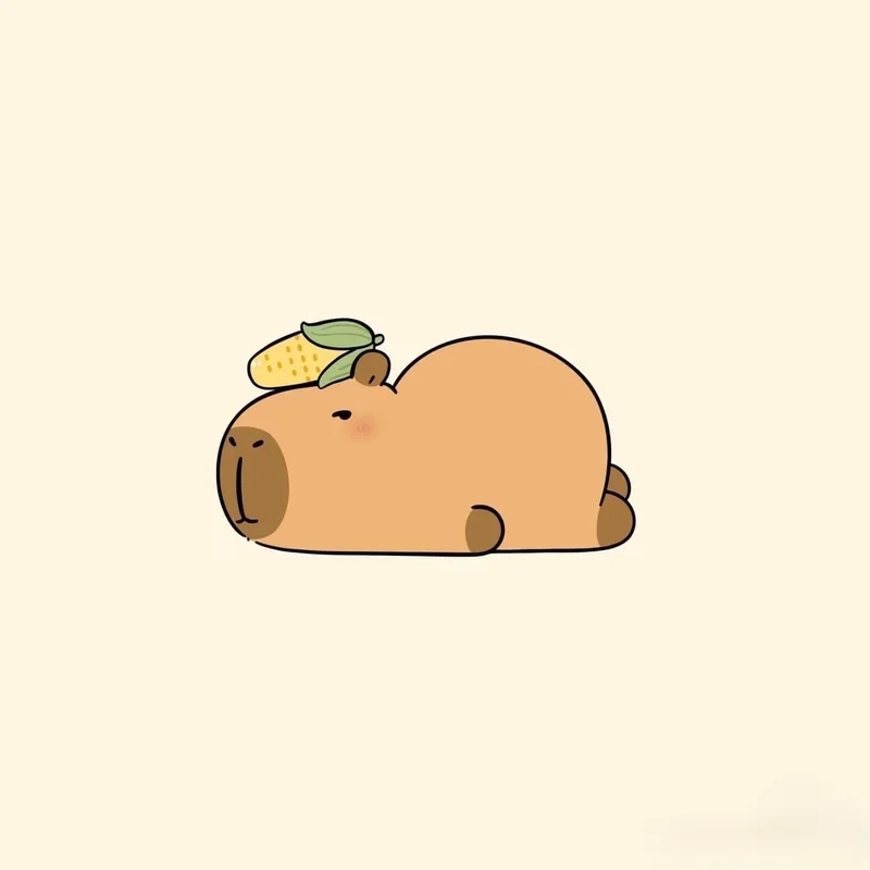 Thêm sức sống cho điện thoại với hình nền avatar capybara cute
