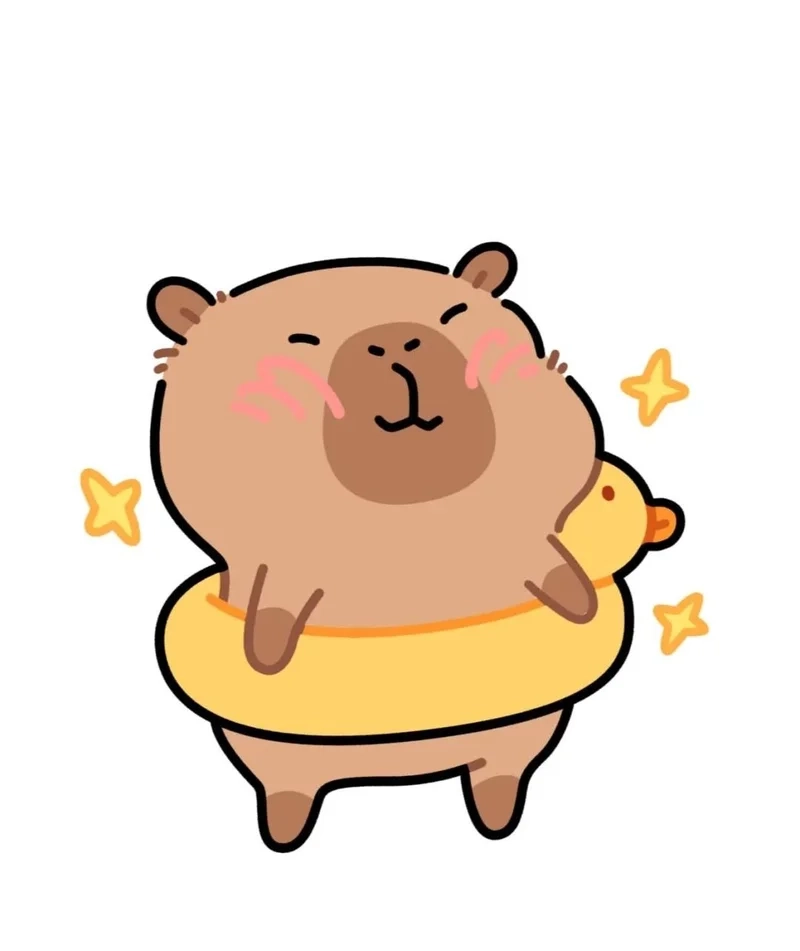 Thể hiện sự dễ thương qua avatar capybara dễ thương