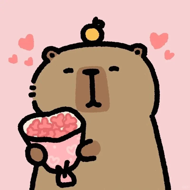 Thêm nét cá tính với avatar con capybara dễ thương
