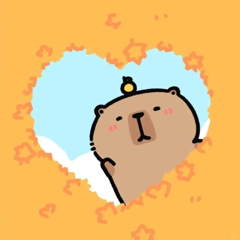 Biểu cảm hài hước qua avatar capybara vô tri