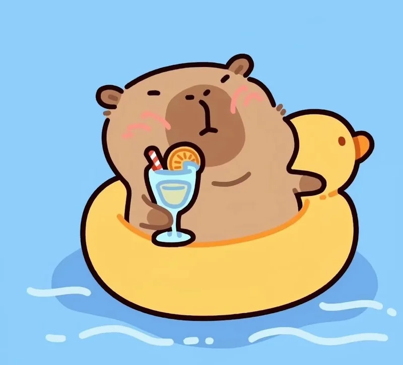 Tạo điểm nhấn riêng với avatar hình nền capybara vô tri