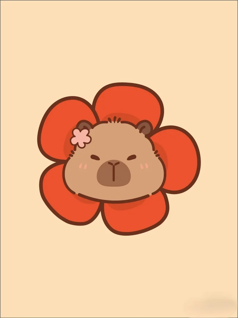 Thêm nét dễ thương hài hước với avatar capybara cute vô tri