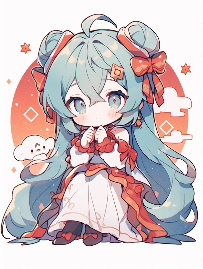 Chọn phong cách dễ thương với avatar anime nữ cute chibi