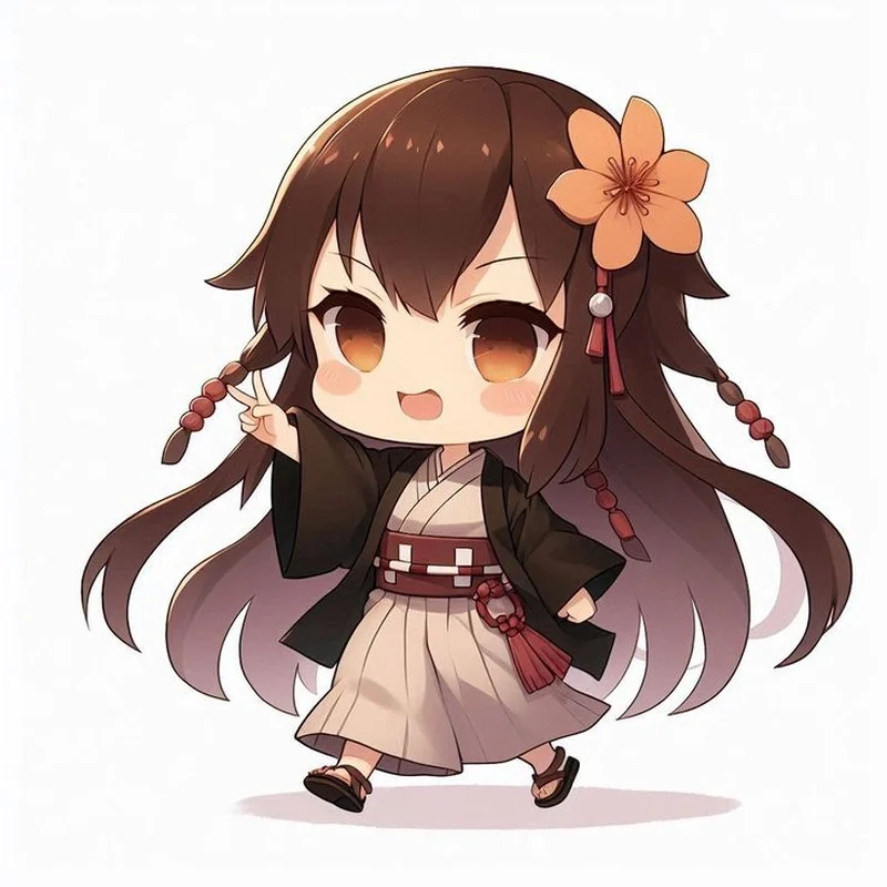 Chọn phong cách ngầu với avatar chibi nữ ngầu