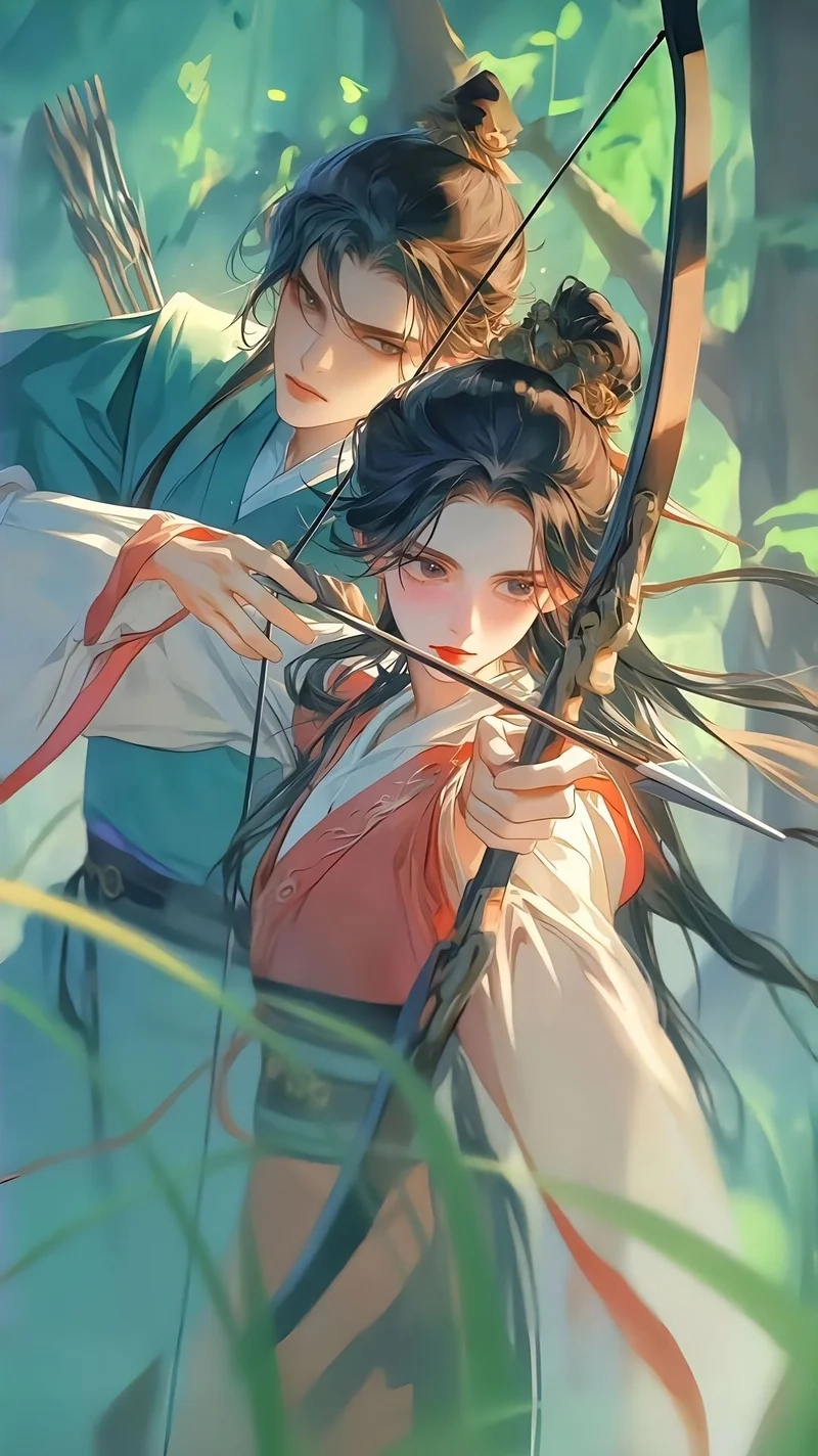 Thêm nét lãng mạn với avatar đôi anime cổ trang