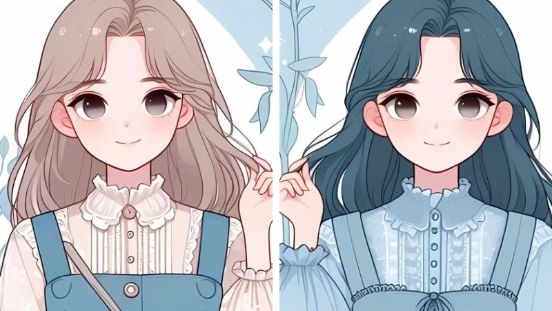 Thêm nét anime sinh động bằng avatar đôi nữ anime