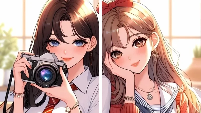 Tạo nét vui nhộn với avatar đôi nữ vô tri