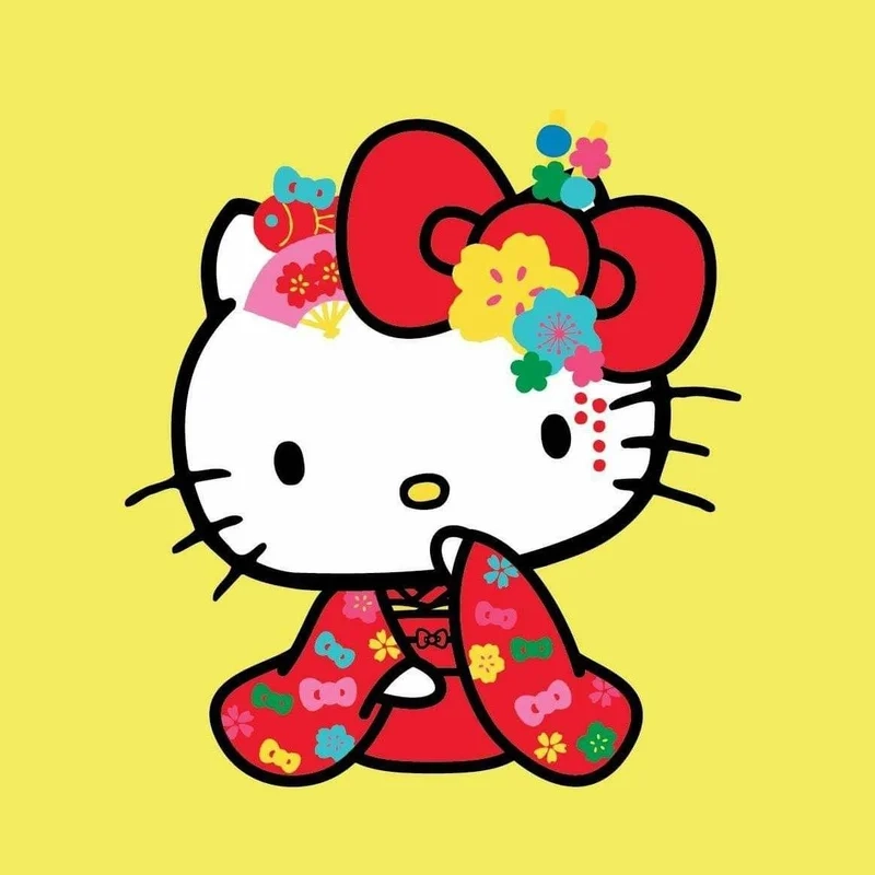 Trang trí hồ sơ xinh xắn bằng hình avatar hello kitty