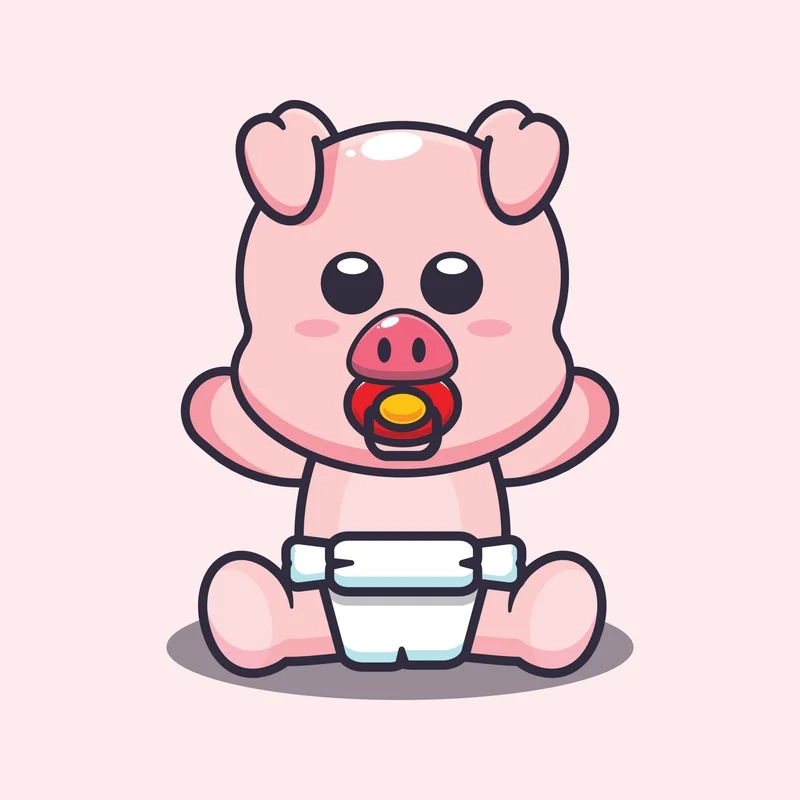 Trang trí hồ sơ bằng avatar hình con heo dễ thương