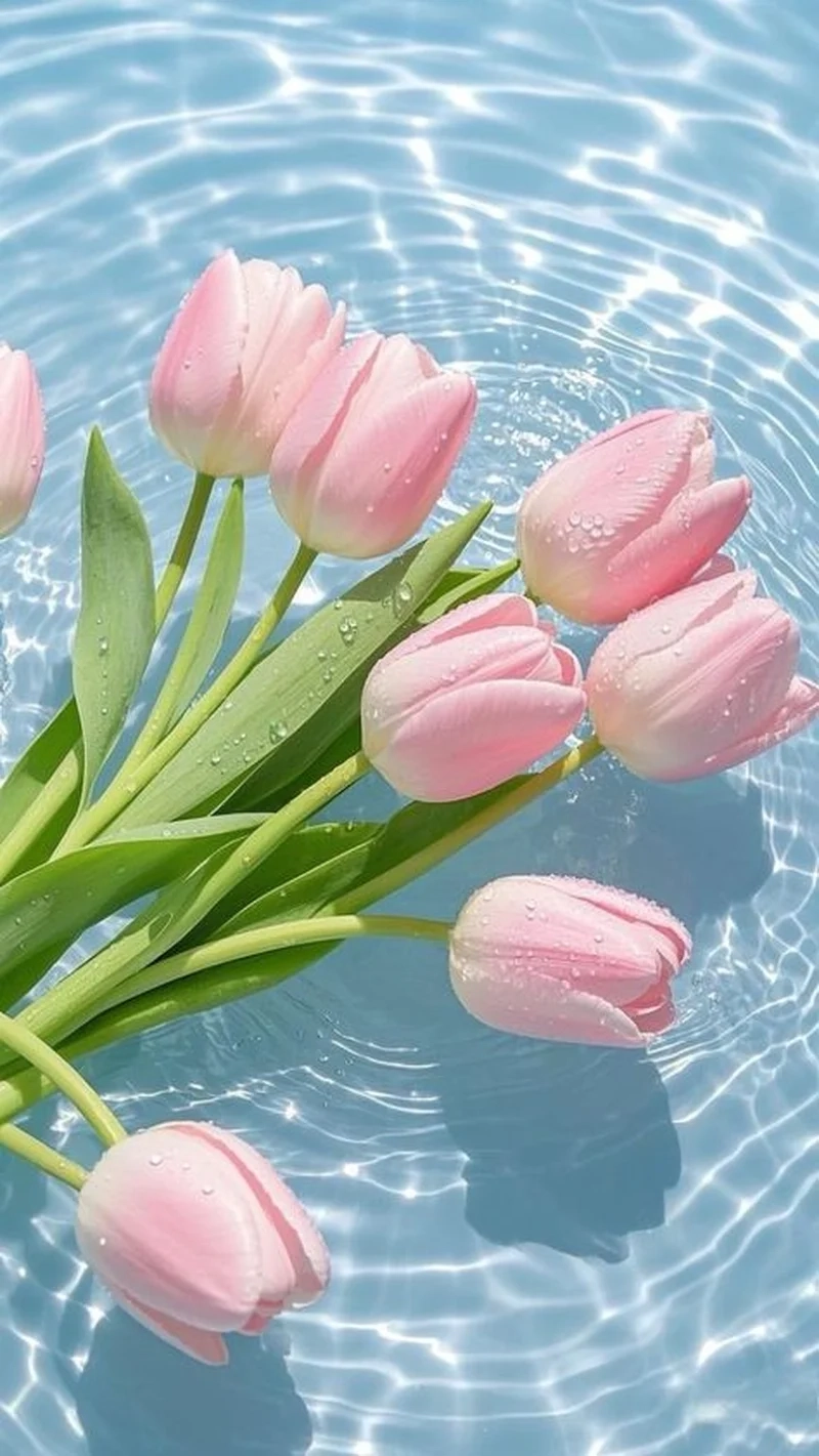 Thêm nét đáng yêu với avatar hoa tulip cute