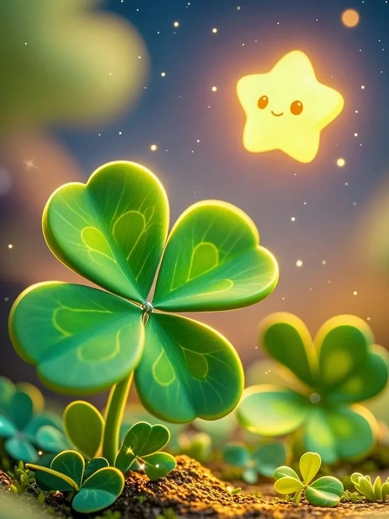 Chúc thành công với good luck cỏ 4 lá may mắn avatar đẹp