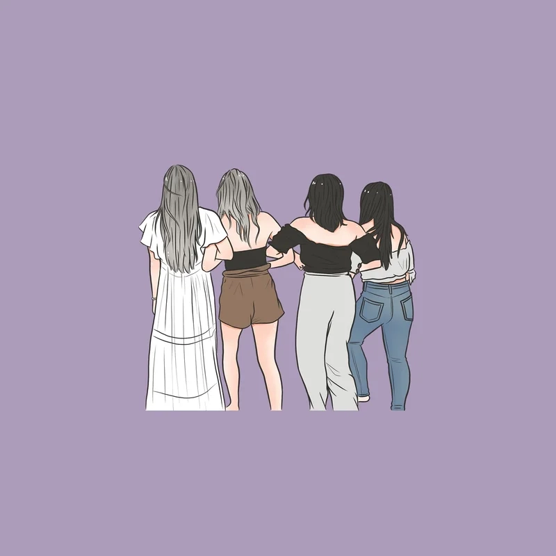 Lưu giữ khoảnh khắc với avatar nhóm 4 người thật ý nghĩa