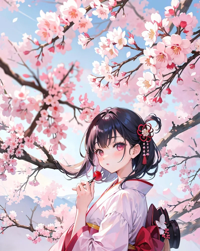 Trải nghiệm chi tiết sắc nét với ảnh hoa anh đào anime 4k