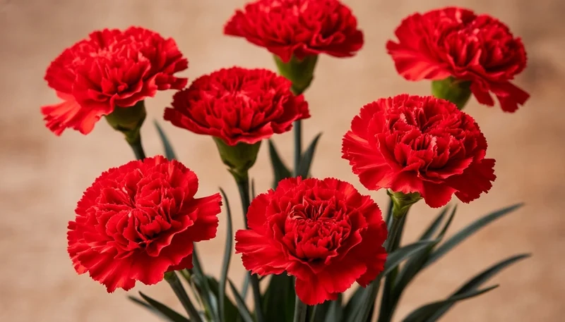 Sắc đỏ rực rỡ nổi bật là hoa phăng đỏ