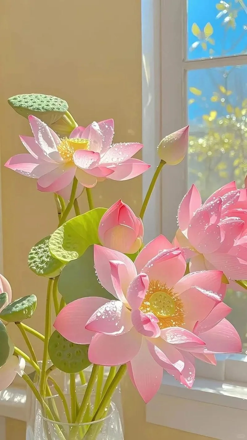 Thư giãn với hình ảnh tươi đẹp của hình ảnh hoa sen