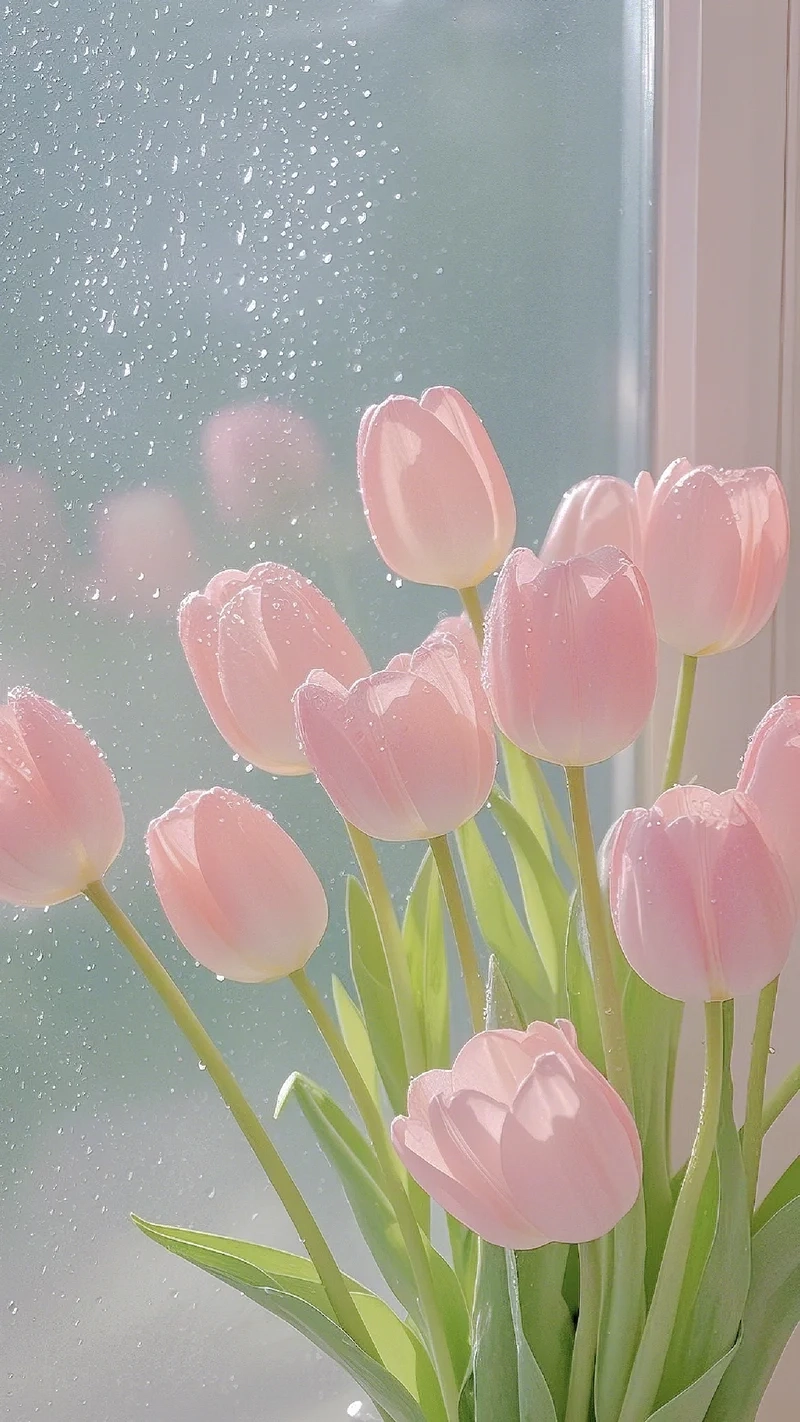 Chill nhẹ nhàng với hình ảnh hoa tulip chill