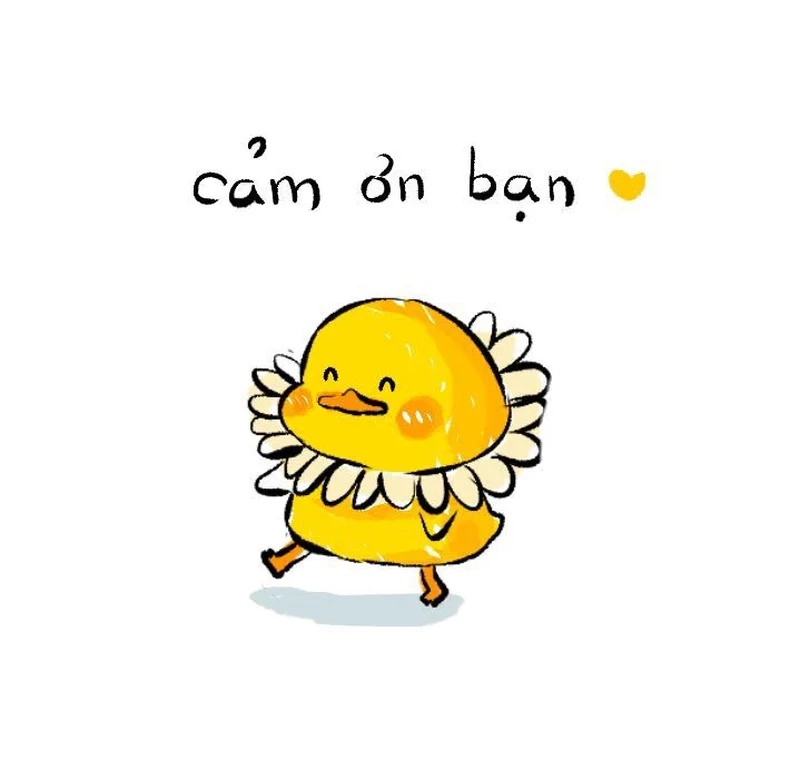 Niềm vui lan tỏa với meme cảm ơn cute đáng yêu
