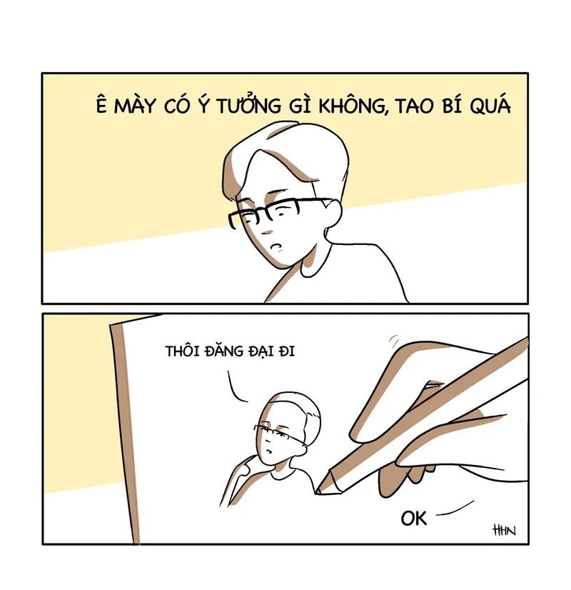 Khi hết ý tưởng tôi chỉ biết meme hết content
