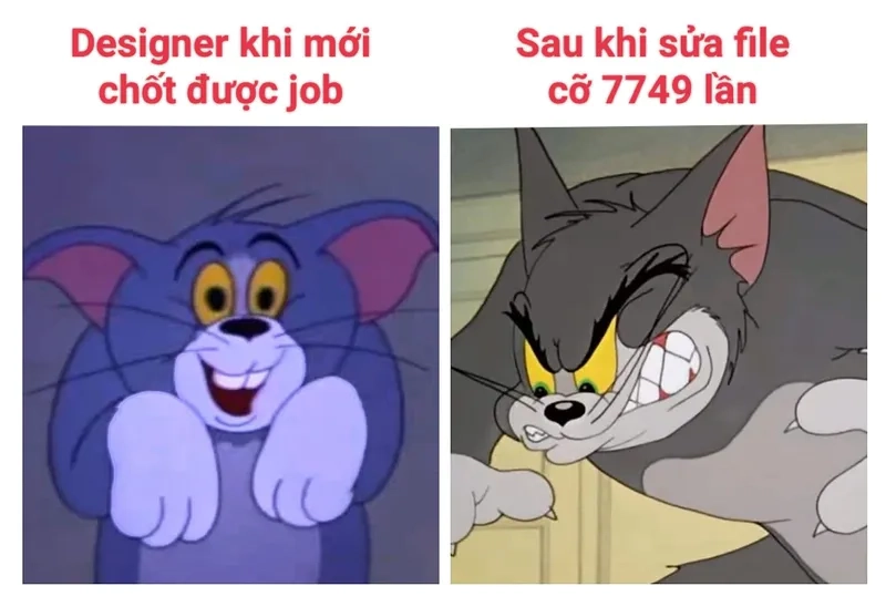 Chia sẻ nỗi lòng designer với meme sửa file lần thứ n