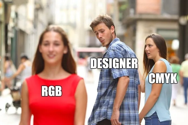 Học hệ màu chuẩn qua meme hệ màu CMYK và RGB