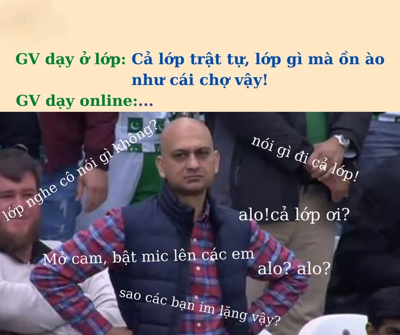 Yêu cầu cả lớp yên lặng là meme 