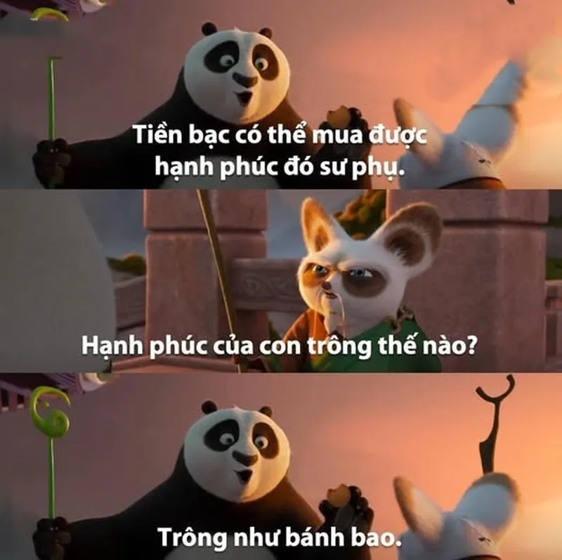 Kungfu cực chất cùng meme gấu trúc Po (Kungfu Panda)