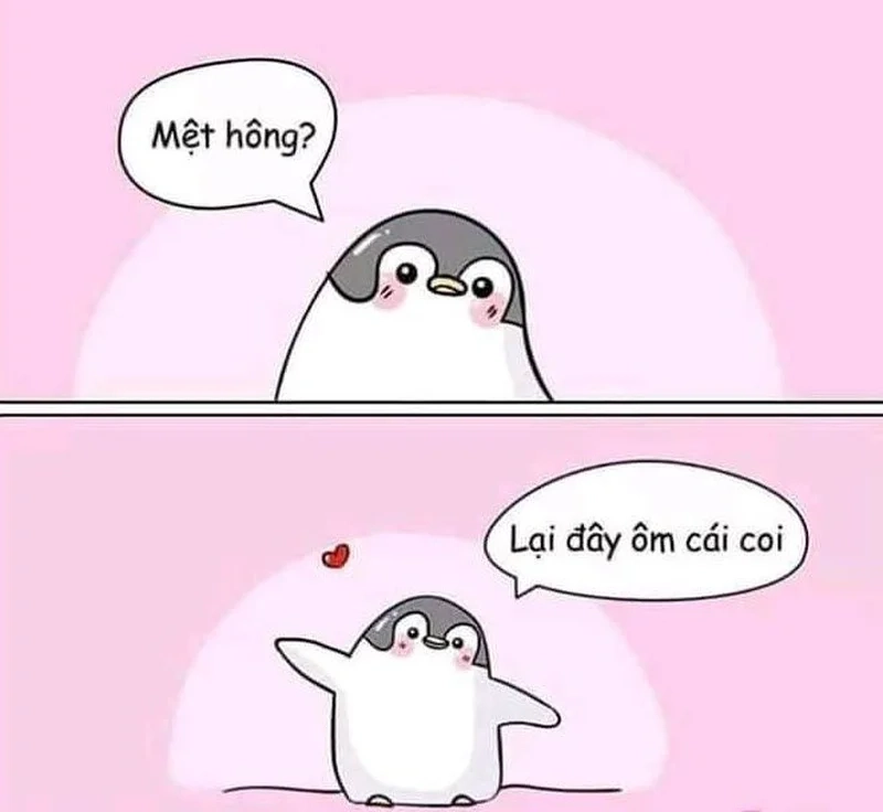 Gửi yêu thương qua meme ôm em