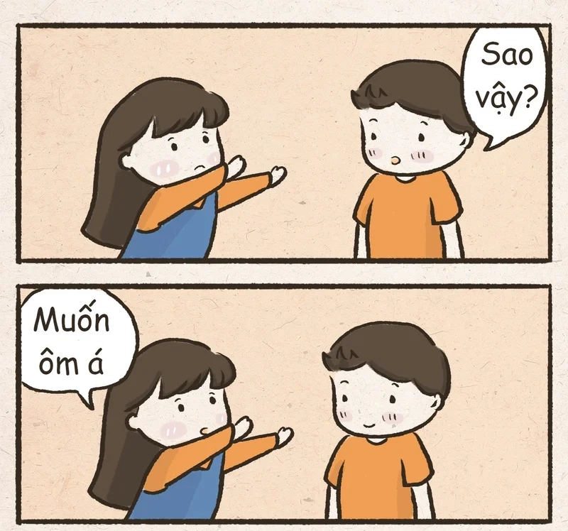 Trải nghiệm cảm giác ấm áp cùng meme đòi ôm