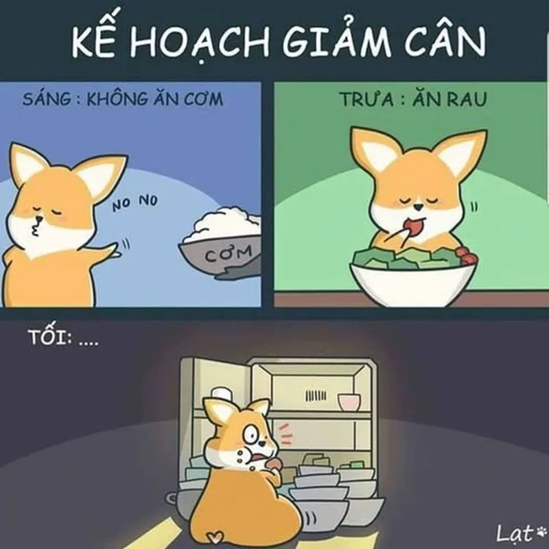 Ăn healthy mà vẫn vui cùng meme ăn healthy