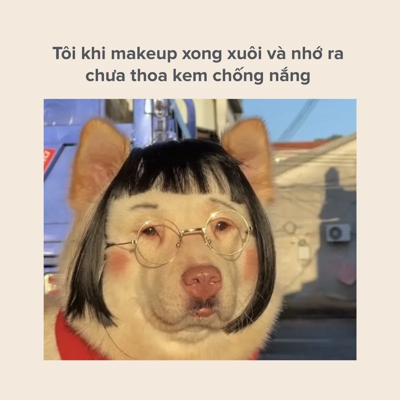 Bảo vệ da mỗi ngày cùng meme bôi kem chống nắng