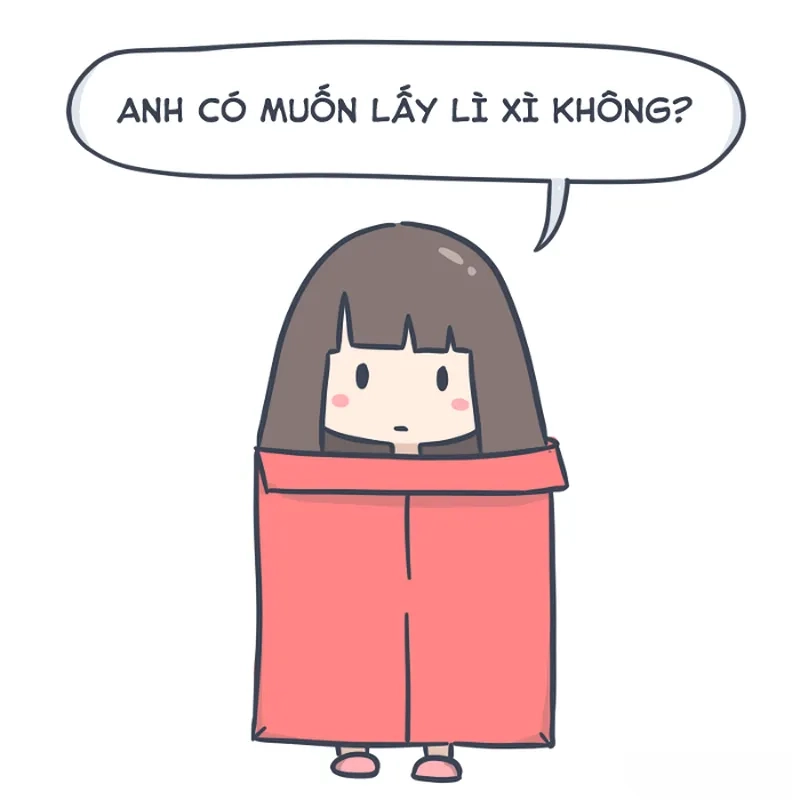 Cười sảng khoái khi nhận lì xì nhờ meme nhận lì xì
