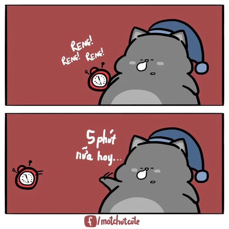 Bật báo thức nhưng ngủ tiếp là meme bật báo thức và ngủ tiếp