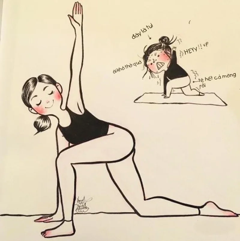 Thư giãn tinh thần với bộ sưu tập meme yoga độc đáo