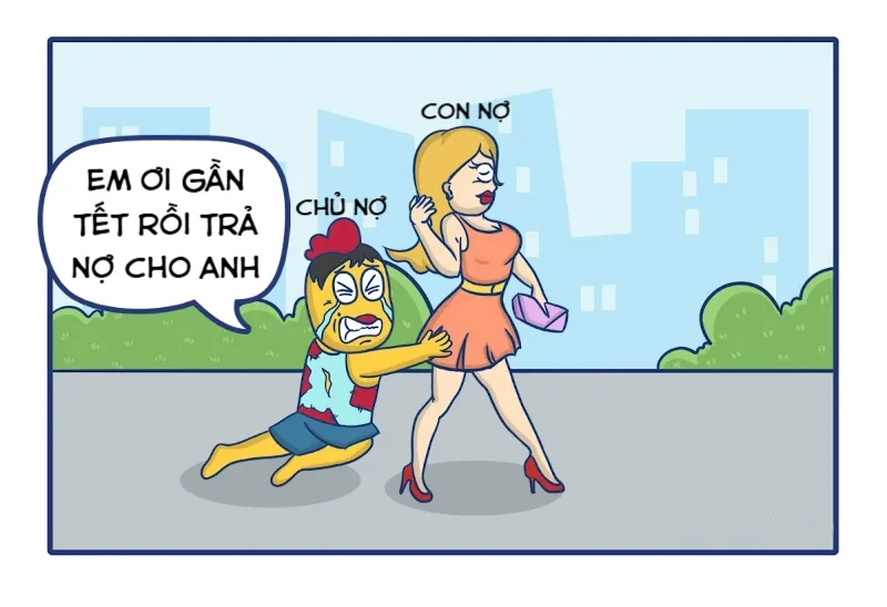 Khi bạn bè gọi tôi chỉ biết meme đòi nợ