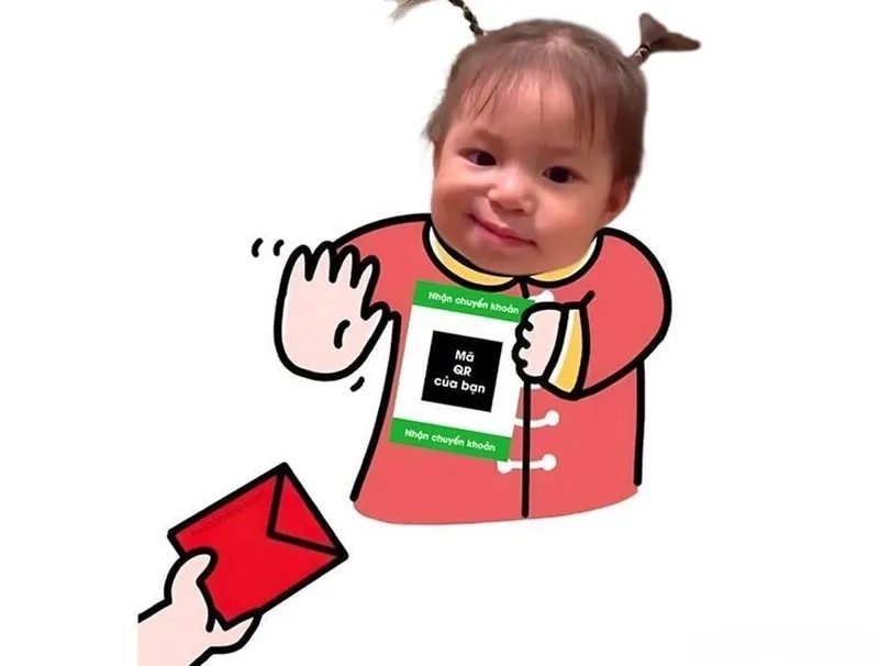 Nhận thông báo ngân hàng tôi phải meme chuyển khoản