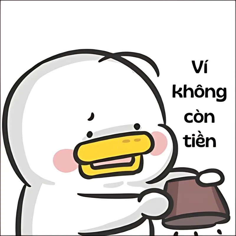 Cuối tháng nhìn số dư thật meme nghèo rớt mồng tơi