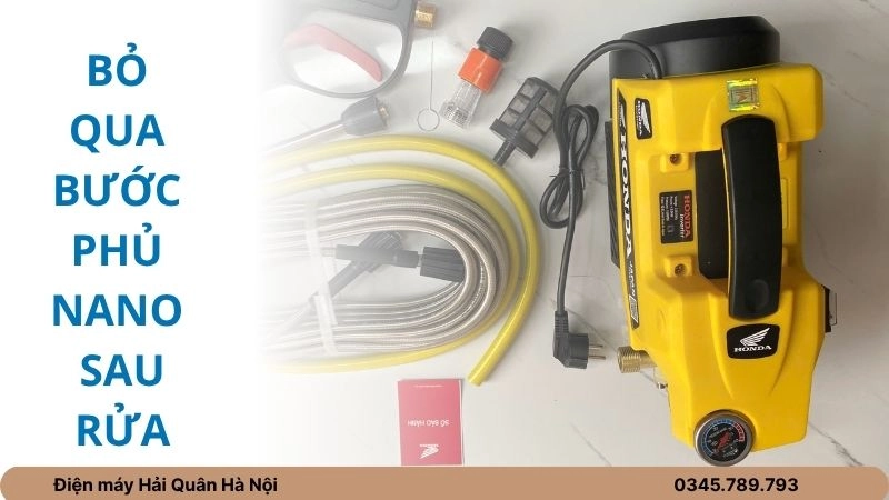 Bỏ qua bước phủ nano sau rửa