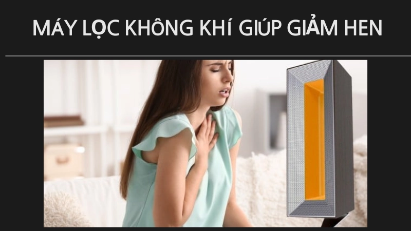 Vì sao máy lọc không khí giúp giảm cơn hen tại nhà