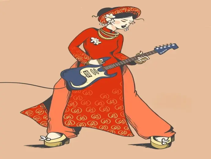 Ảnh avatar Tết phong cách hiện đại và sang trọng