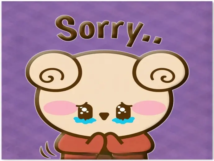 Xem ngay ảnh xin lỗi meme bá đạo và vui nhộn cực hot