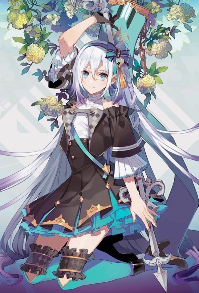 Ảnh anime girl 4K với biểu cảm lạnh lùng và trang phục hiện đại