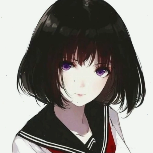 Ảnh anime mờ với phong cách vẽ tối giản