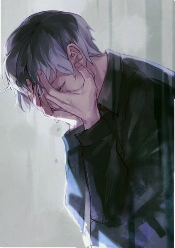 Ảnh anime nam buồn chất, thể hiện phong thái đầy tâm trạng