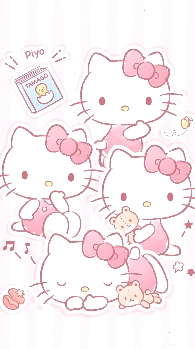 Ảnh Hello Kitty màu hồng dễ thương