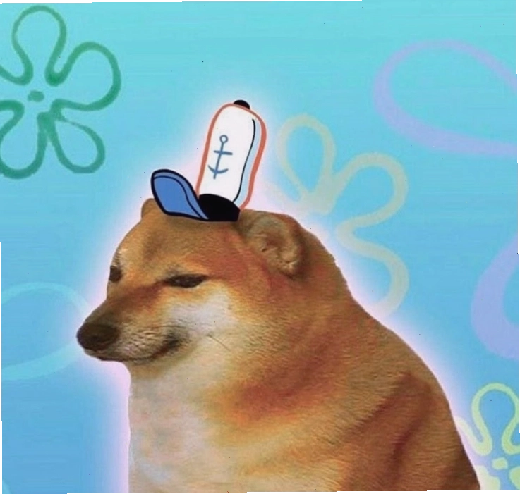 Ảnh meme Cheems chỉ tay vào vấn đề