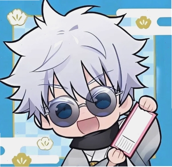 Ảnh meme Gojo Satoru chibi hài hước