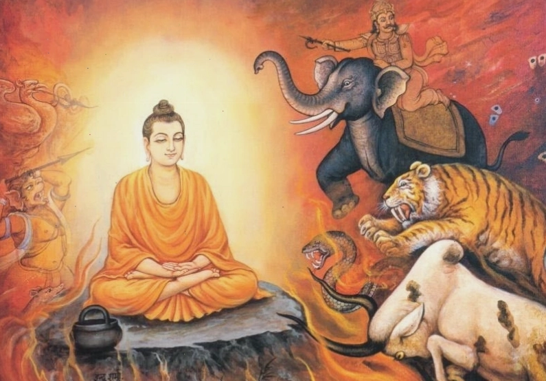 Ảnh Phật Thích Ca Mâu Ni với nụ cười hiền hậu