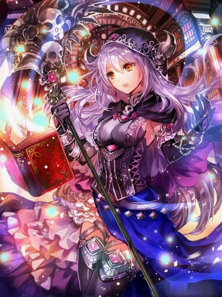 Anime girl nhìn xa xăm trong gam màu tương phản