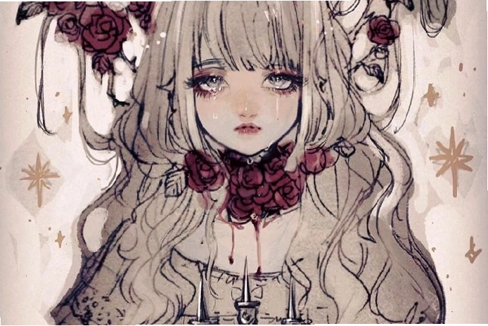 Anime nữ lạnh lùng khi rơi lệ